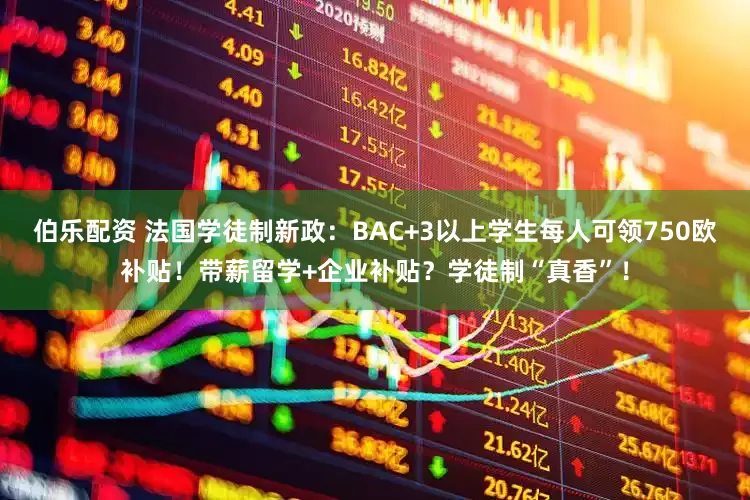 伯乐配资 法国学徒制新政:BAC+3以上学生每人可领750欧补贴!带薪留学+企业补贴?学徒制“真香”!